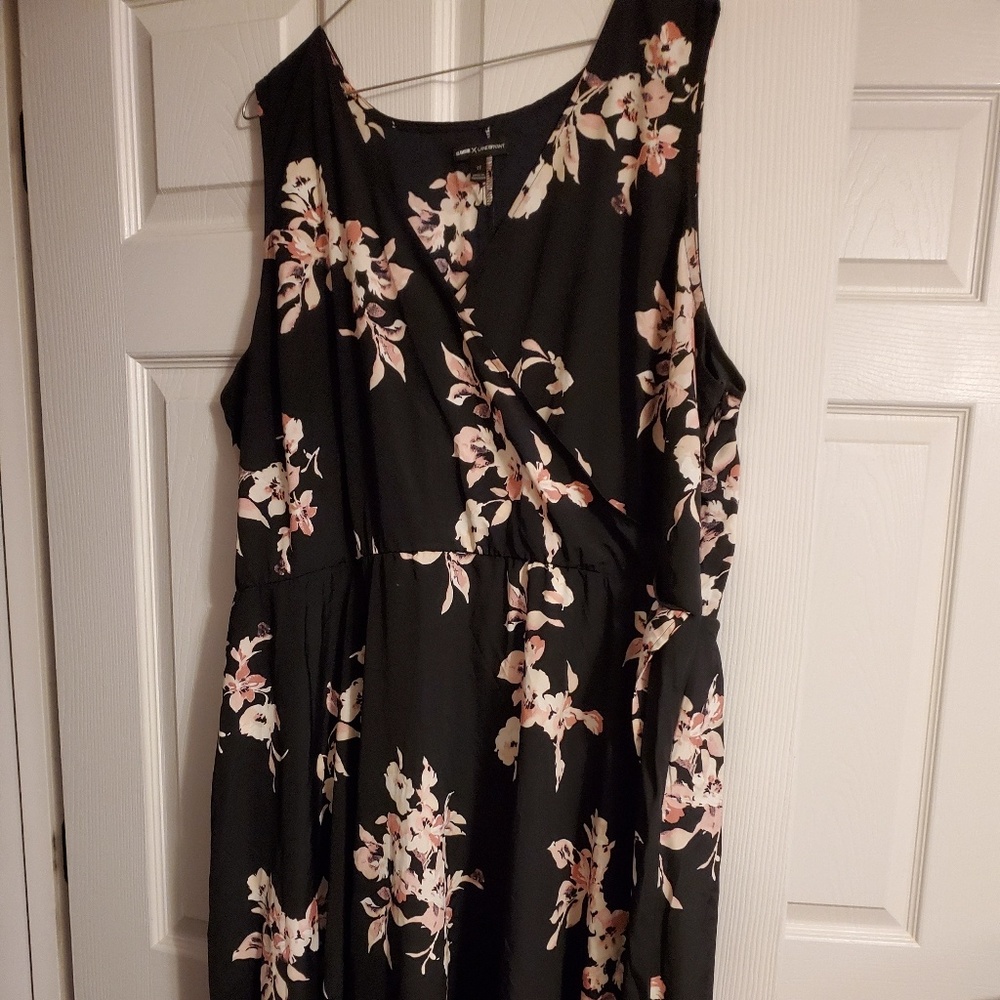 Black Flowered Dress